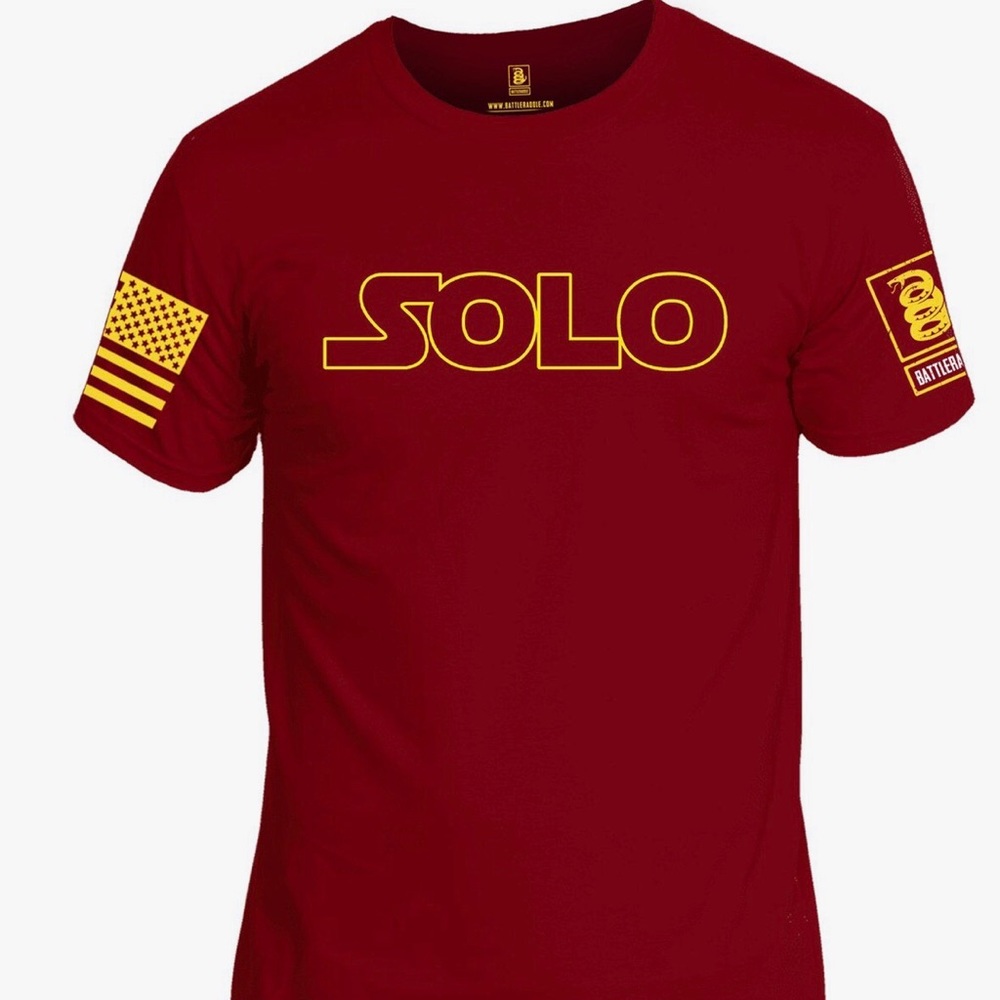 Red Short Sleeve Men’s Cotton Crew Neck T-Shirt
